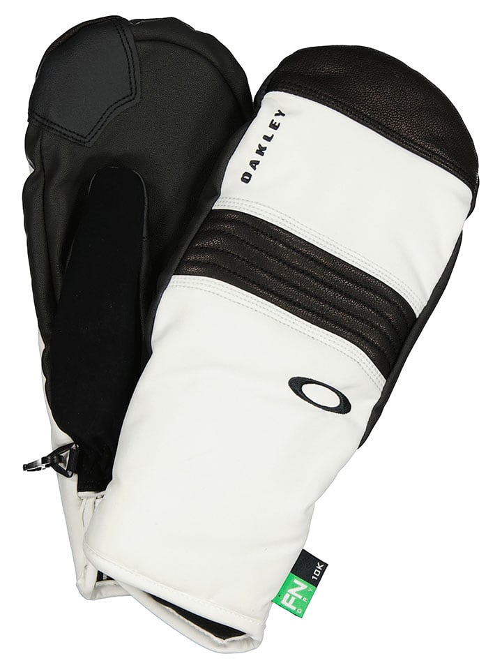 Oakley Rękawiczki narciarskie "Silver" w kolorze biało-czarnym rozmiar: S