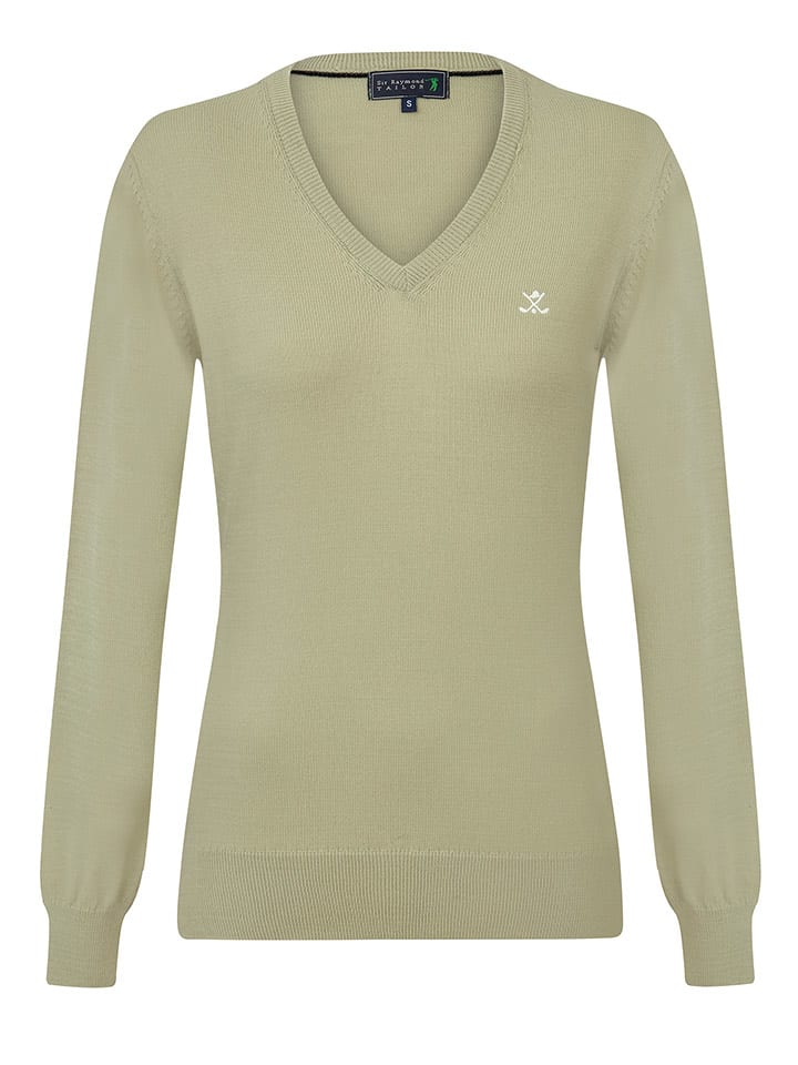 SIR RAYMOND TAILOR Sweter "Verty" w kolorze oliwkowym rozmiar: L