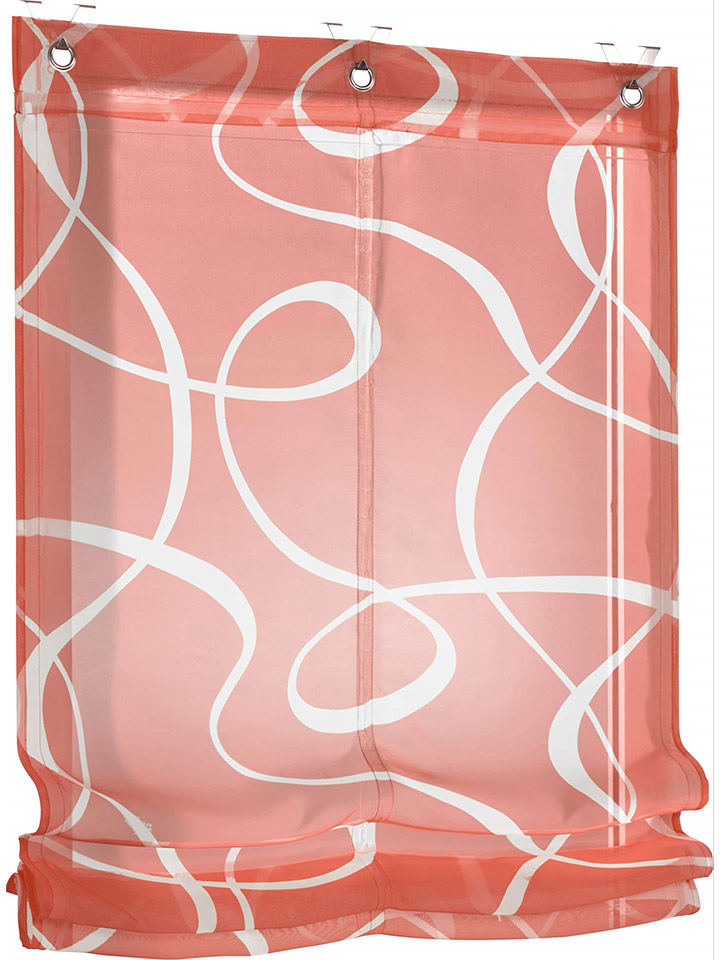 heine home Roleta rzymska w kolorze czerwonym rozmiar: 140x80 cm