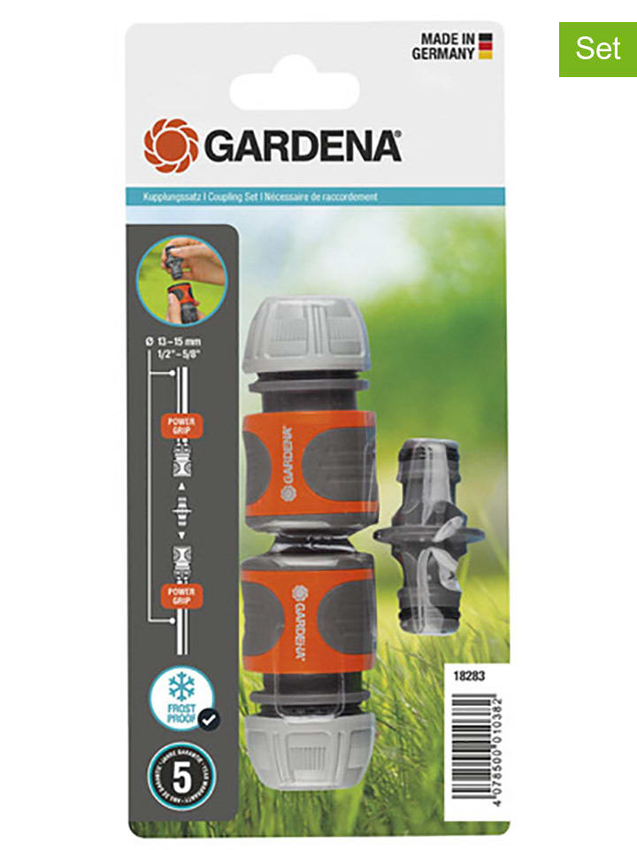 Gardena 3-częściowy zestaw w kolorze czarno-pomarańczowym - 13 mm (1/2") rozmiar: onesize