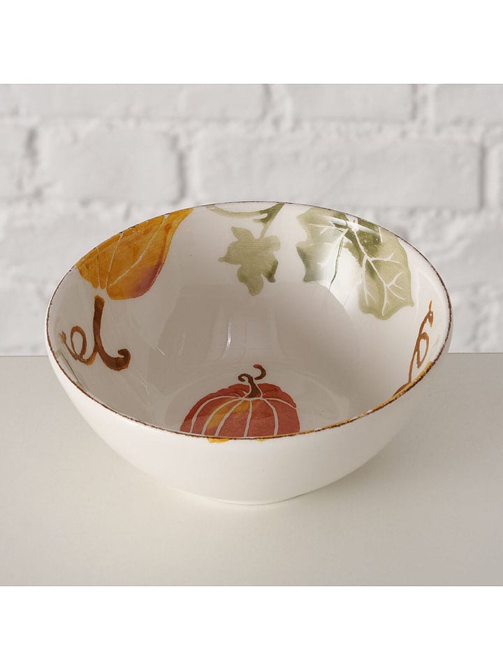 Boltze Miska "Ambera" w kolorze biało-pomarańczowym na musli - Ø 14 cm rozmiar: onesize