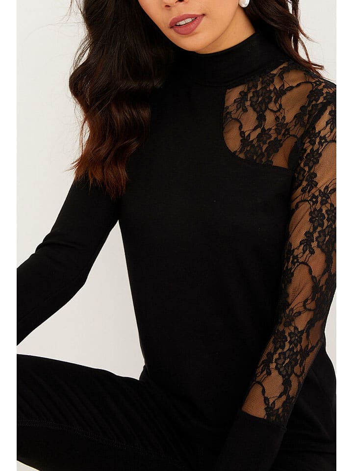 Milan Kiss Bluzka w kolorze czarnym rozmiar: M