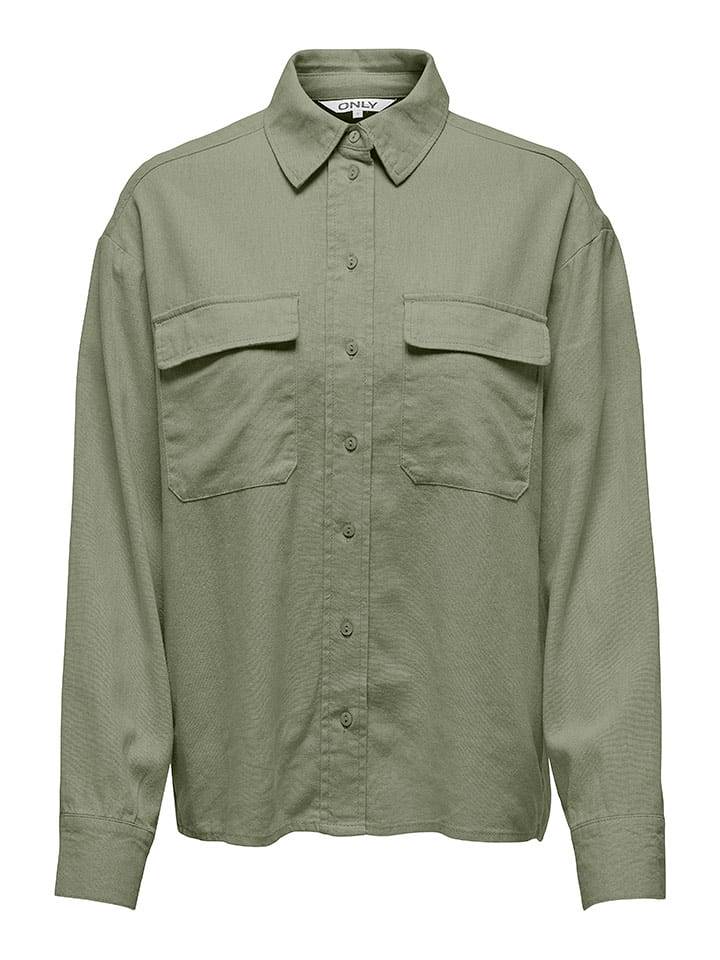 ONLY Bluzka w kolorze oliwkowym rozmiar: S