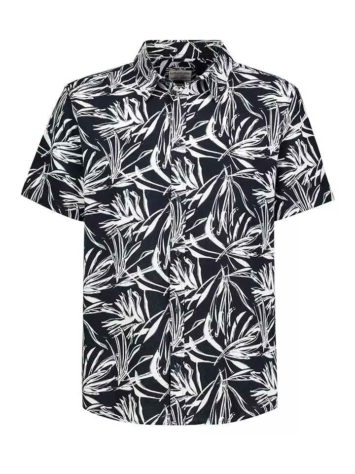 Eight2Nine Koszula w kolorze granatowo-białym rozmiar: S