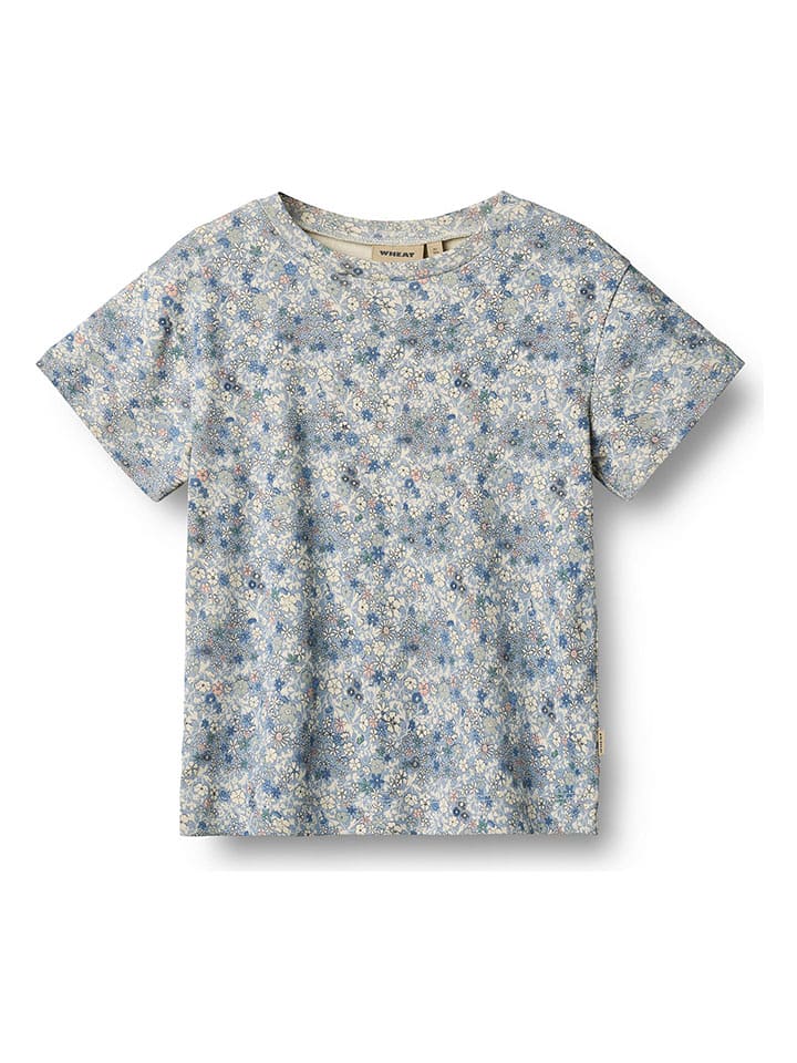 Wheat Koszulka "Ella" w kolorze błękitno-białym rozmiar: 140