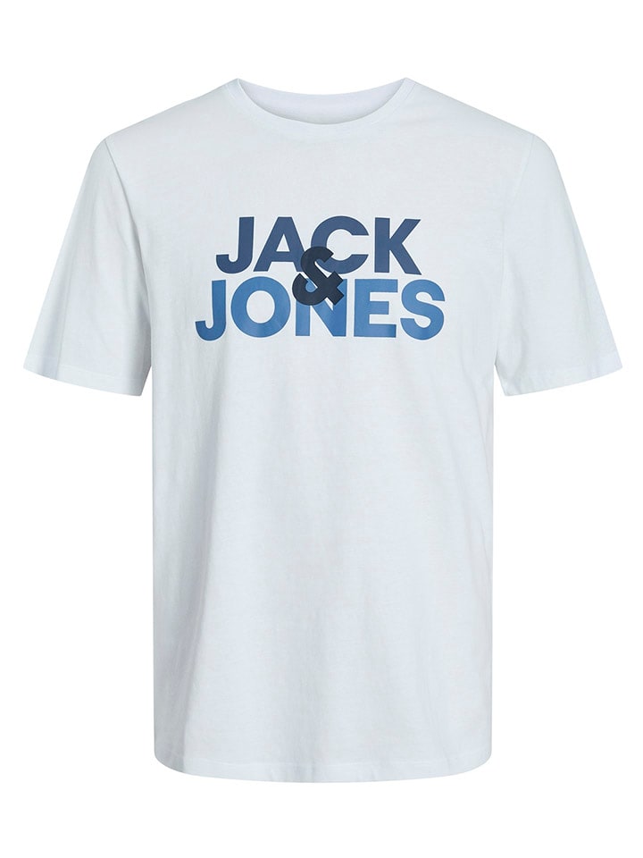 Jack & Jones Koszulka "Jacula" w kolorze białym rozmiar: XL