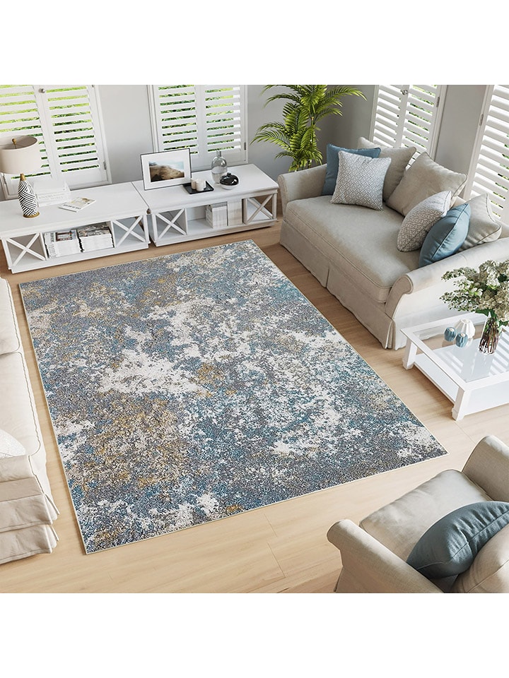 ABERTO DESIGN Dywan w kolorze szaro-niebieskim rozmiar: 180x280 cm