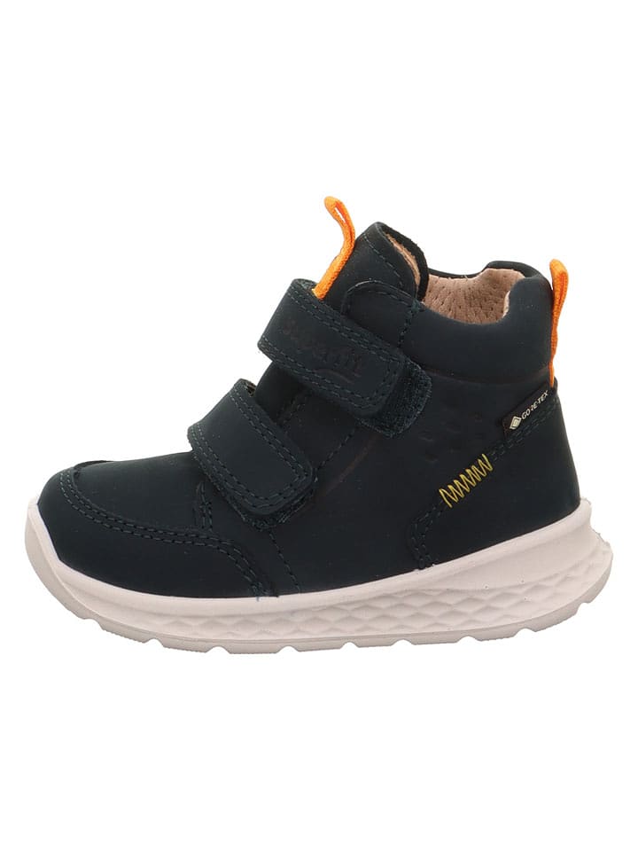 superfit Skórzane botki zimowe "Breeze" w kolorze ciemnozielonym rozmiar: 21