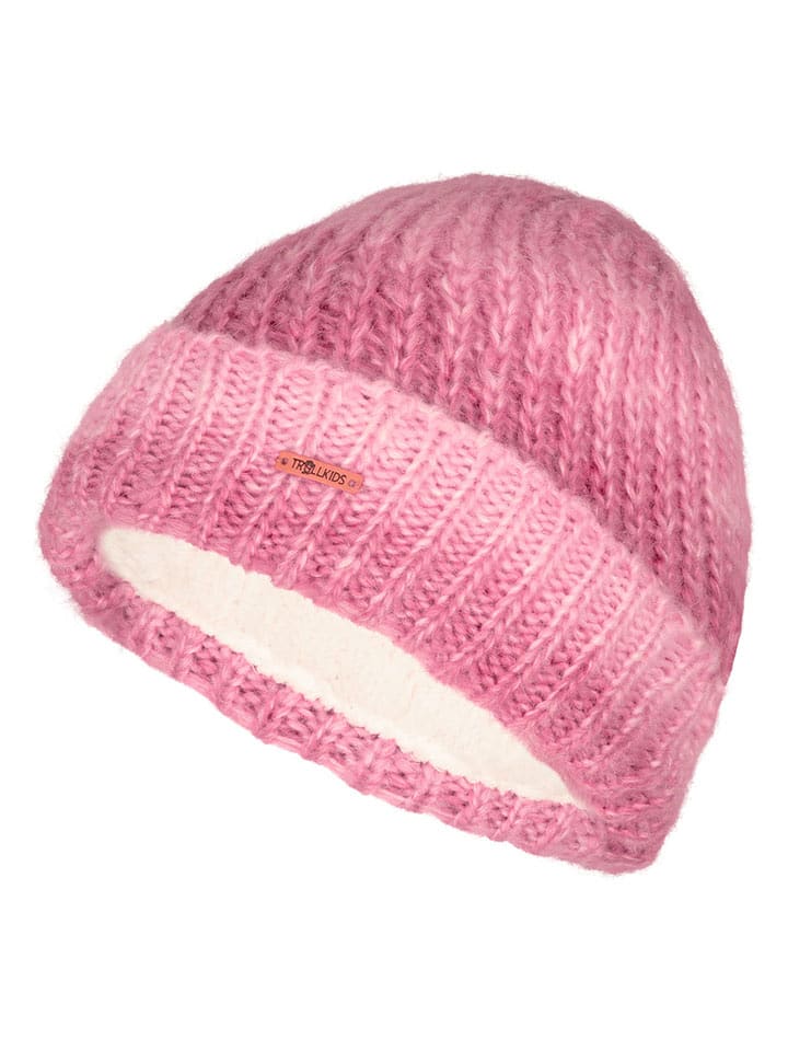 Trollkids Czapka "Senja" w kolorze jasnoróżowym rozmiar: 48-52 cm