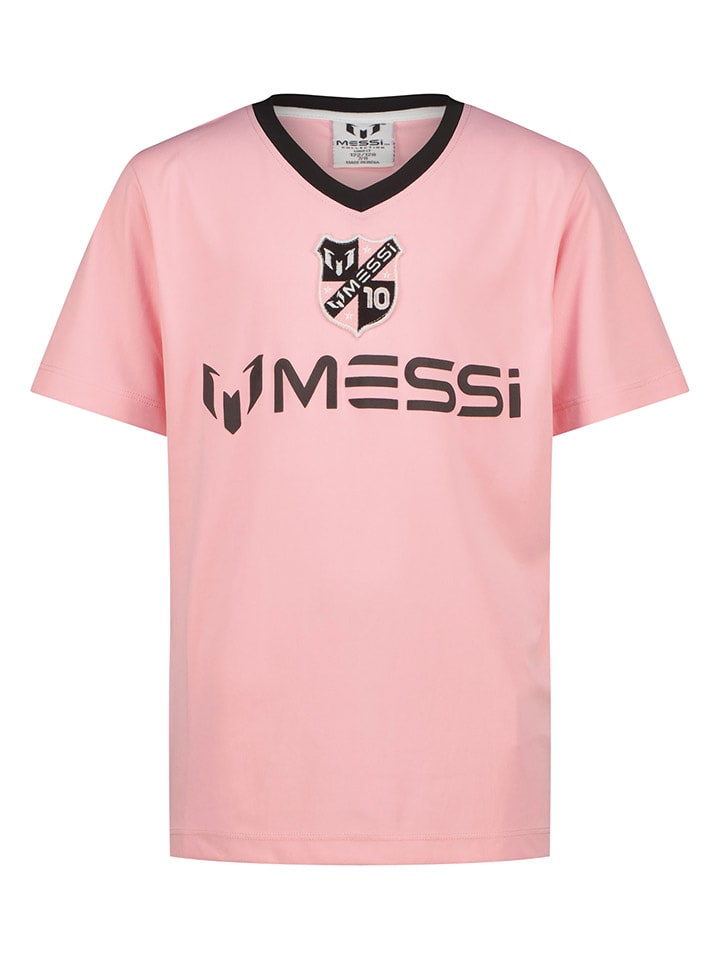 Messi Koszulka w kolorze jasnoróżowo-czarnym rozmiar: 116