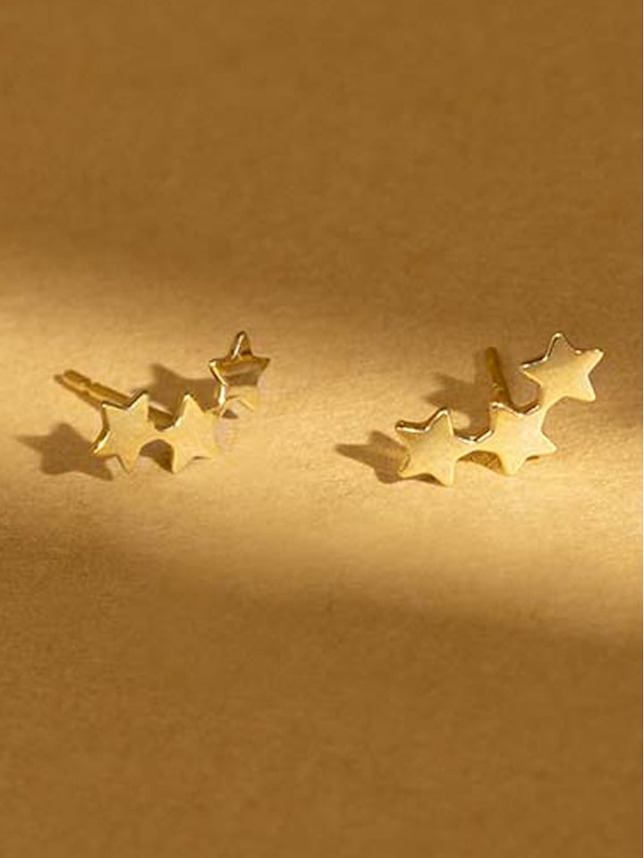 OR ÉCLAT Złote kolczyki-wkrętki "Andromède" rozmiar: onesize