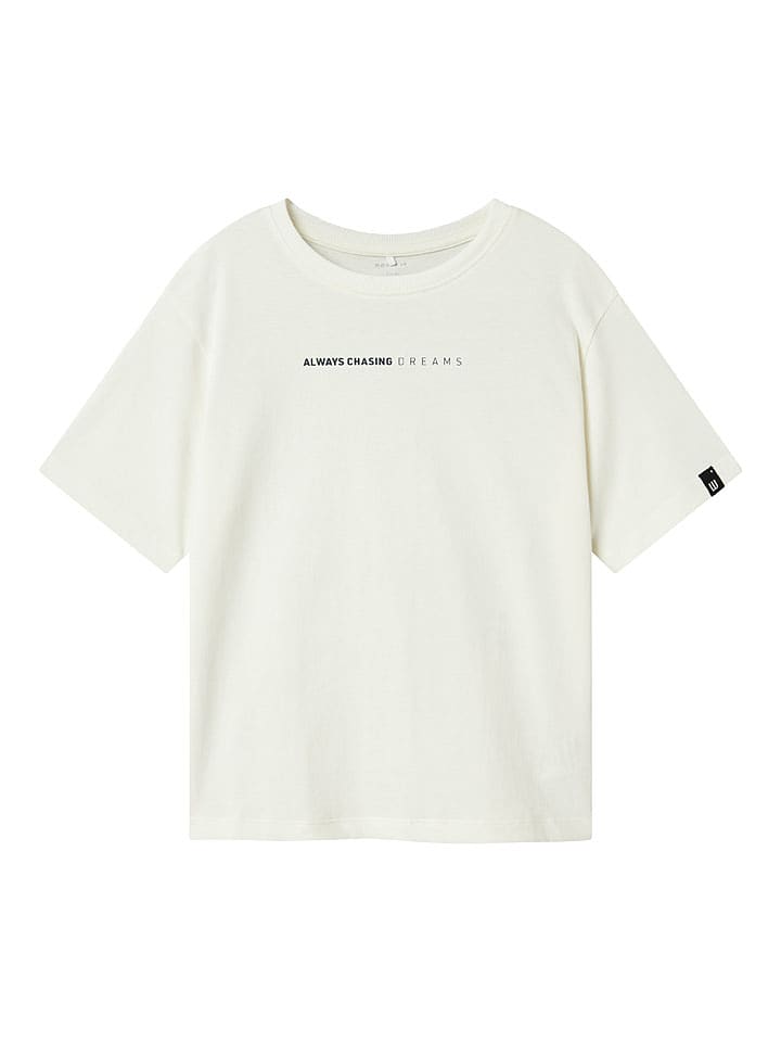 name it Koszulka "Nelson" w kolorze kremowym rozmiar: 134/140