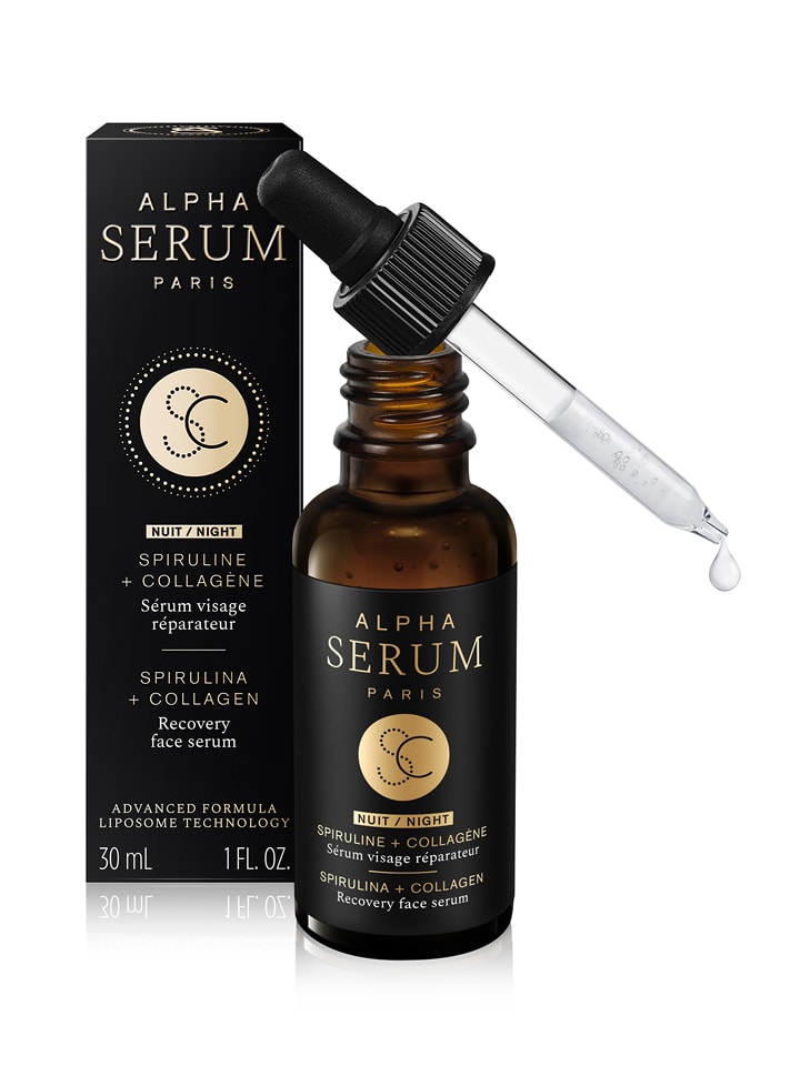Alphasérum Serum "Spirulina + Collagen" na noc - 30 ml rozmiar: onesize