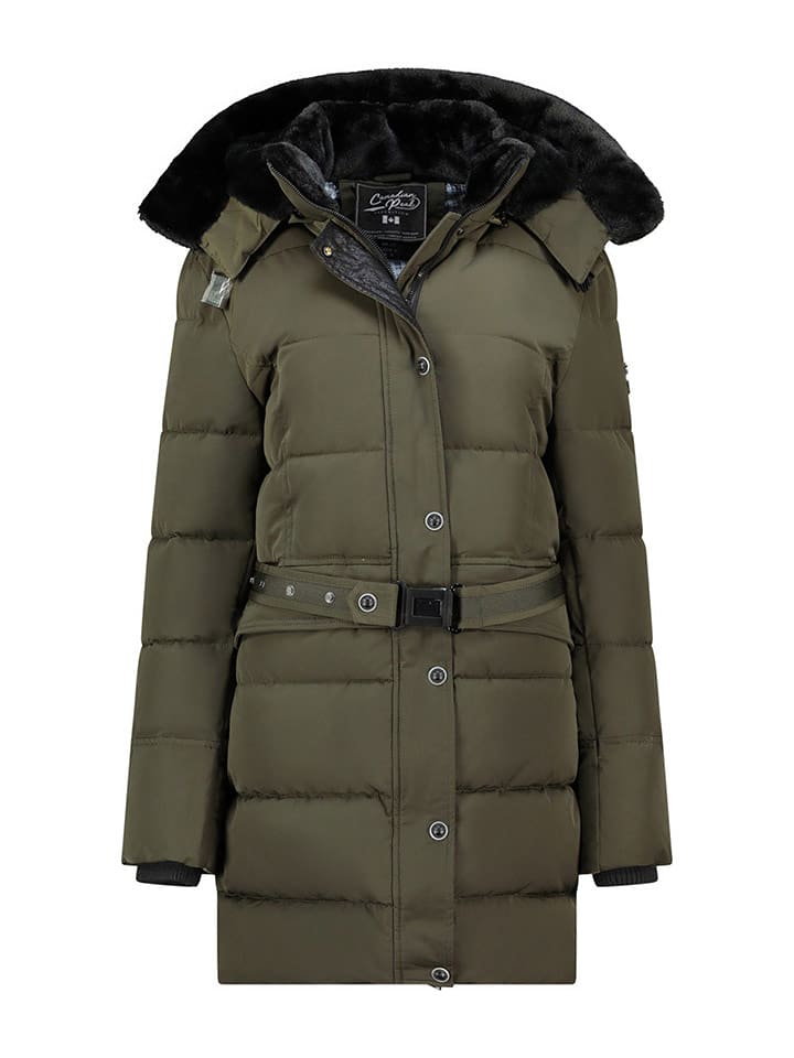 Canadian Peak Płaszcz zimowy "Bettineak" w kolorze khaki rozmiar: XL