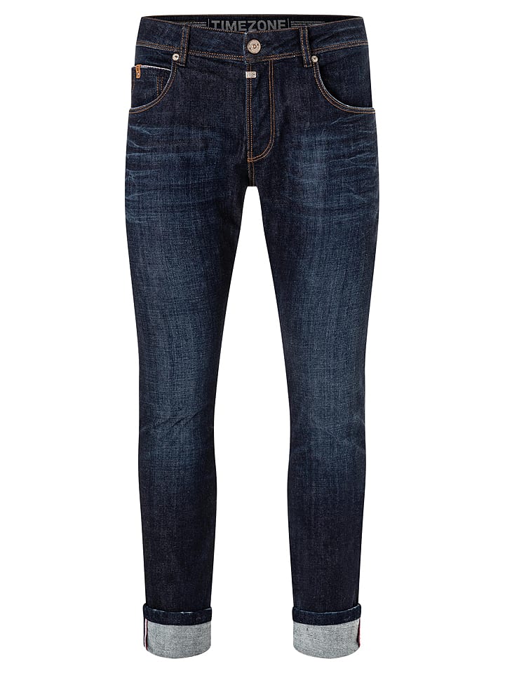 Timezone Dżinsy "Scott" - Slim fit - w kolorze granatowym rozmiar: W33/L34