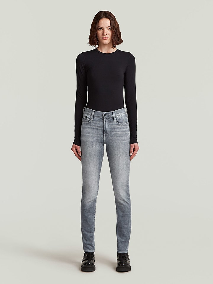 G-Star Dżinsy - Slim fit - w kolorze szarym rozmiar: W25/L30