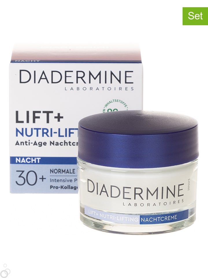 DIADERMINE Kremy na noc (3 szt.) "Lift+Nutri-Lifting" - po 50 ml rozmiar: onesize