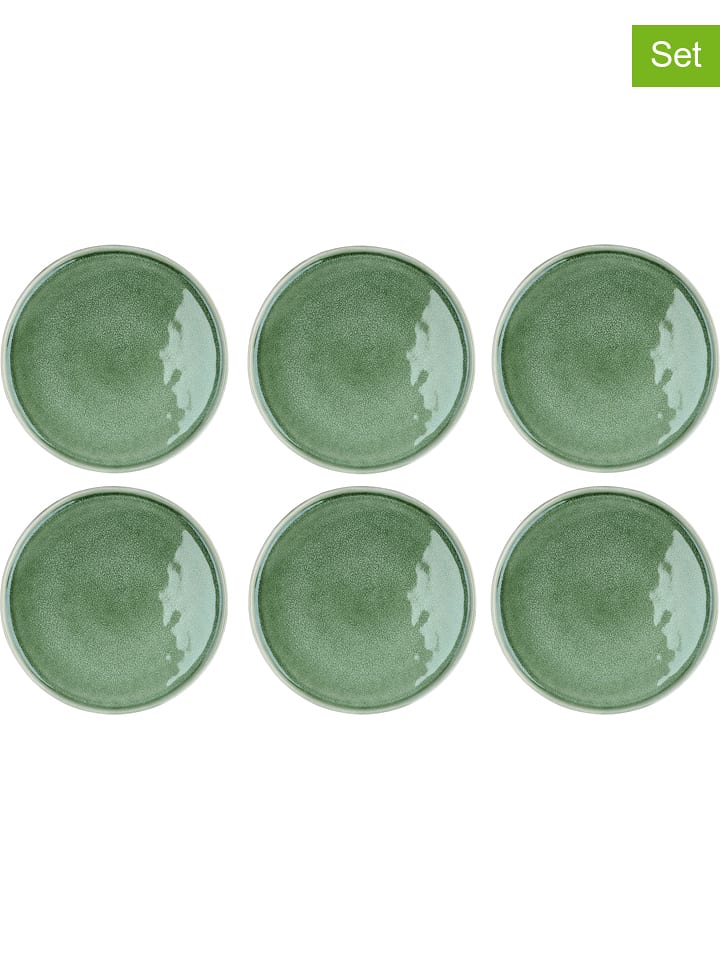 Björn Talerze obiadowe (6 szt.) "Magma" w kolorze zielonym - Ø 27 cm rozmiar: onesize