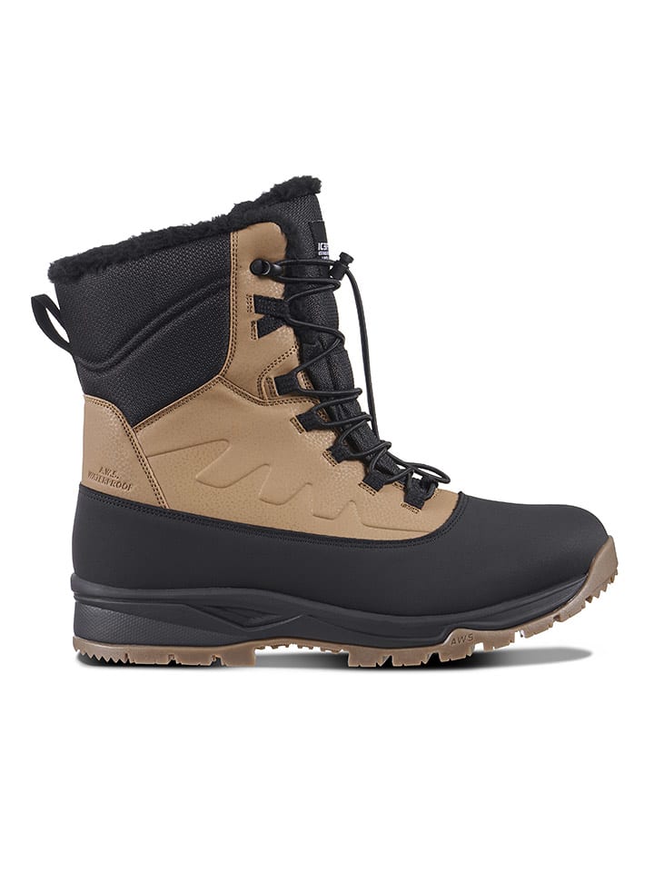 Icepeak Kozaki zimowe "Alofi" w kolorze czarno-jasnobrązowym rozmiar: 37