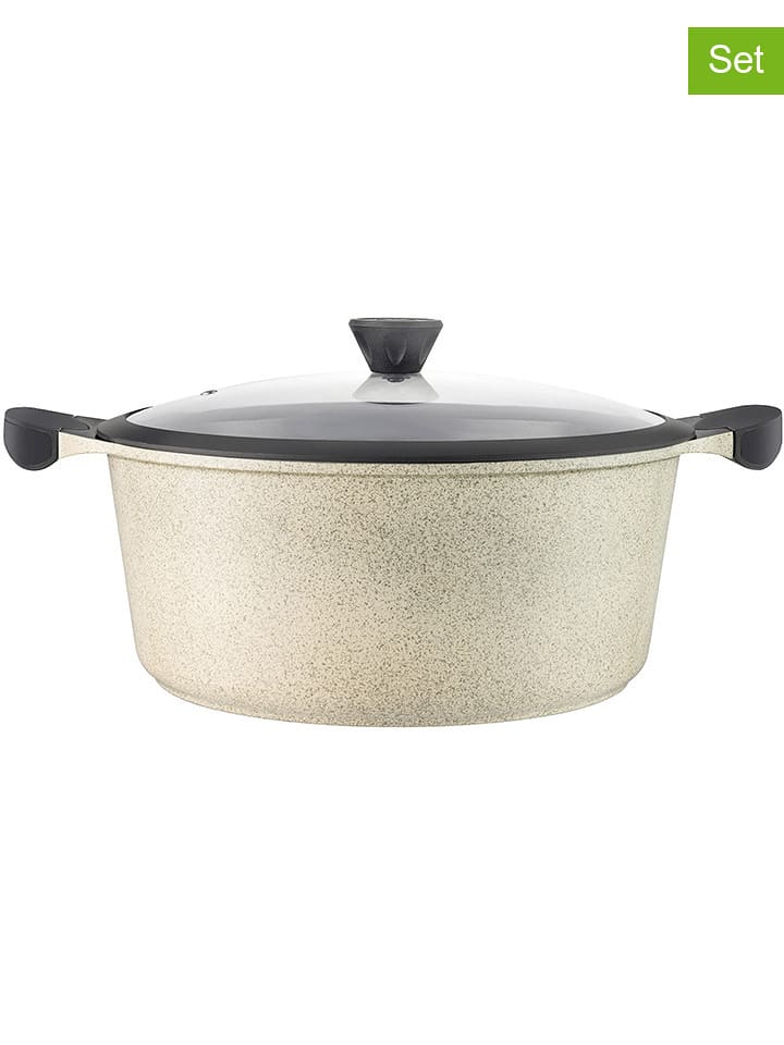 Laguiole 2-częściowy zestaw "Jade" w kolorze beżowym - 10,4 l rozmiar: onesize