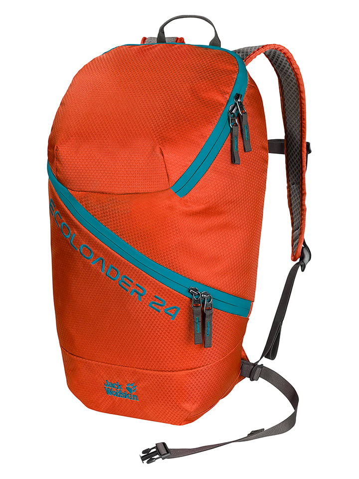 Jack Wolfskin Plecak turystyczny "Ecolader 24" w kolorze czerwonym - 23 x 37 x 15 cm rozmiar: onesize