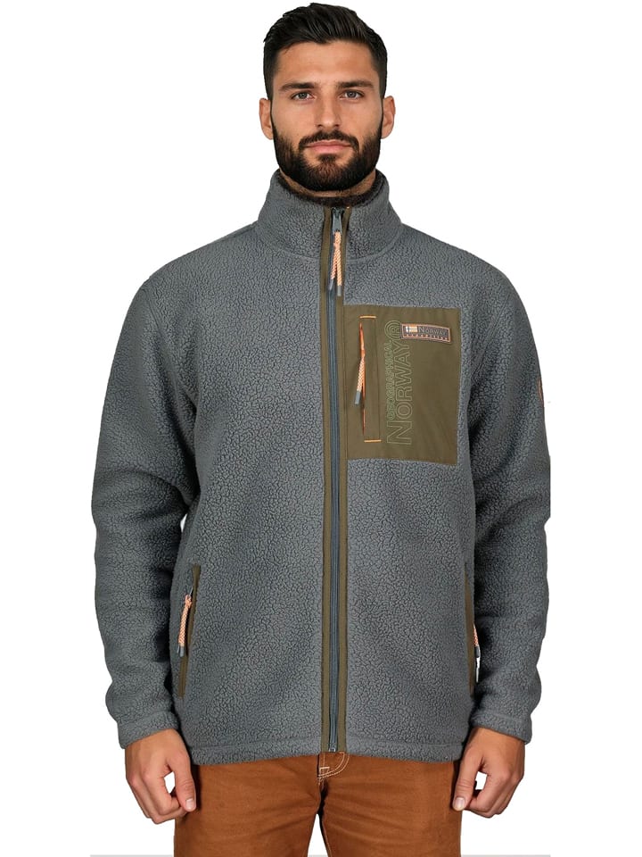 Geographical Norway Kurtka polarowa "Tapoche" w kolorze szarym rozmiar: M