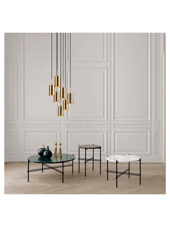 ABERTO DESIGN Lampa wisząca w kolorze złoto-czarnym - wys. 40 x Ø 43 cm rozmiar: onesize