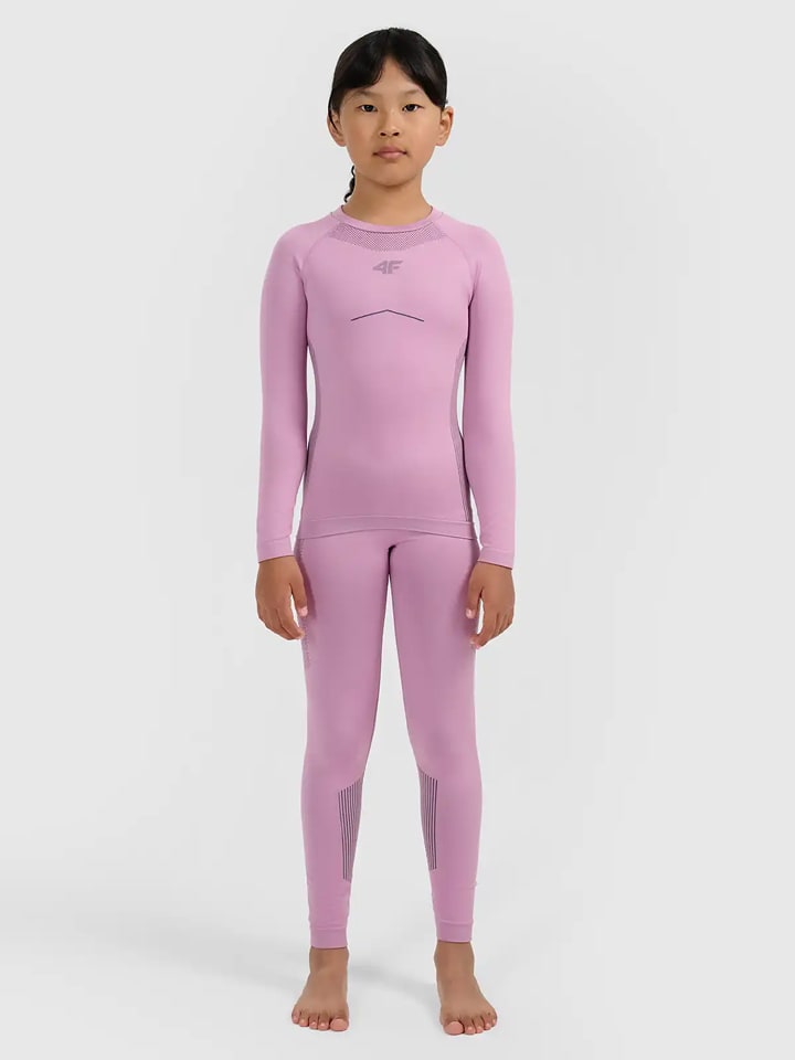 4F 2-częściowy zestaw bielizny termicznej w kolorze jasnoróżowym rozmiar: 140/146