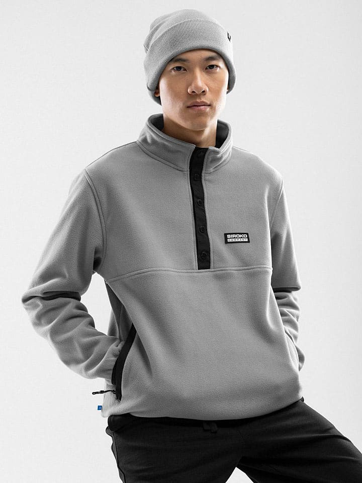 Siroko Bluza polarowa "Koli" w kolorze szarym rozmiar: L