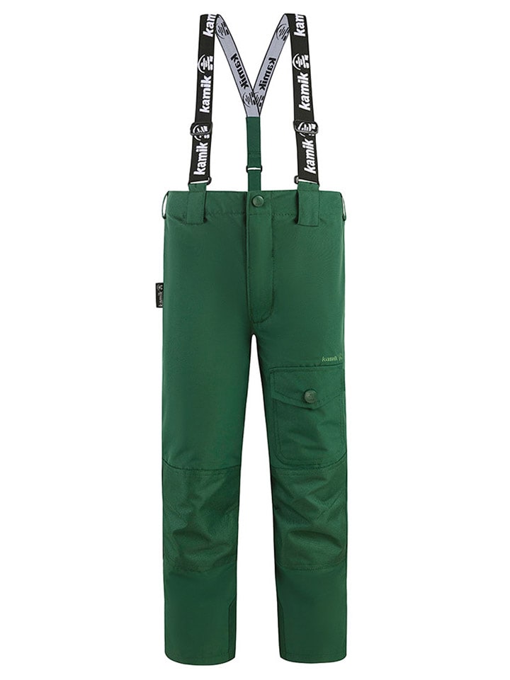 Kamik Spodnie funkcyjne "Blaze" w kolorze zielonym rozmiar: 104