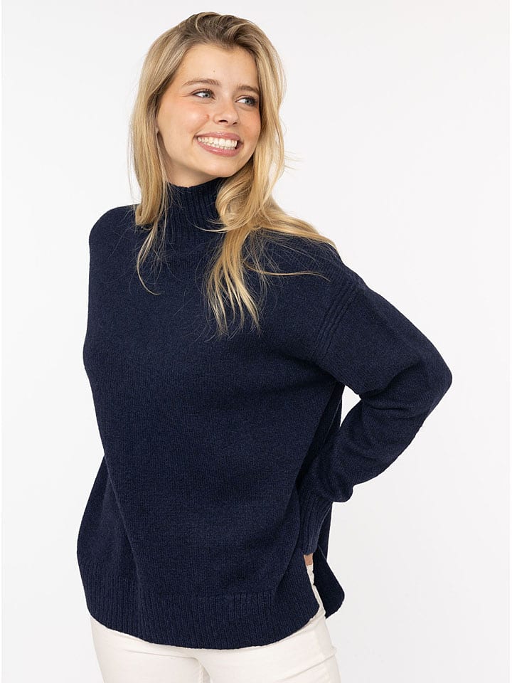 Zwillingsherz Sweter w kolorze granatowym rozmiar: XL