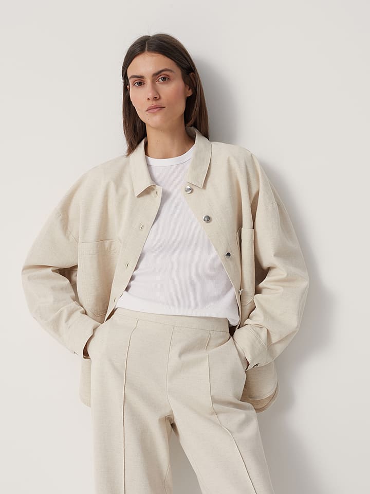 Someday Kurtka koszulowa "Nolina" w kolorze kremowym rozmiar: 42