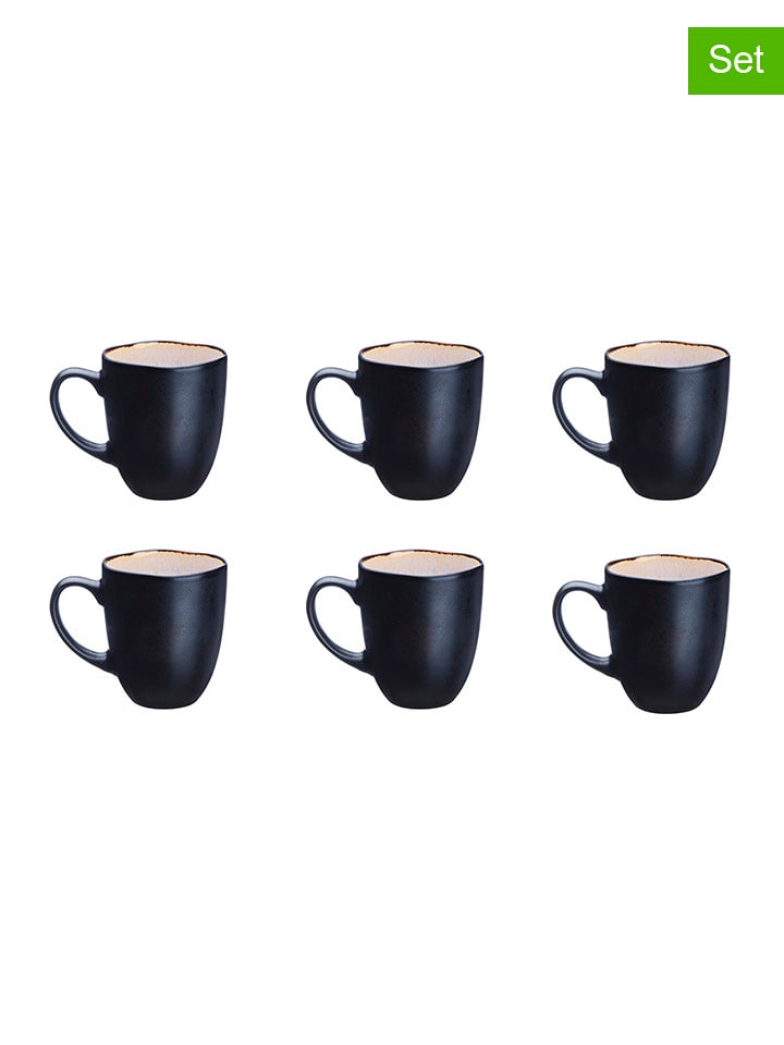 Björn Kubki jumbo (6 szt.) "Iris" w kolorze czarno-białym - 400 ml rozmiar: onesize