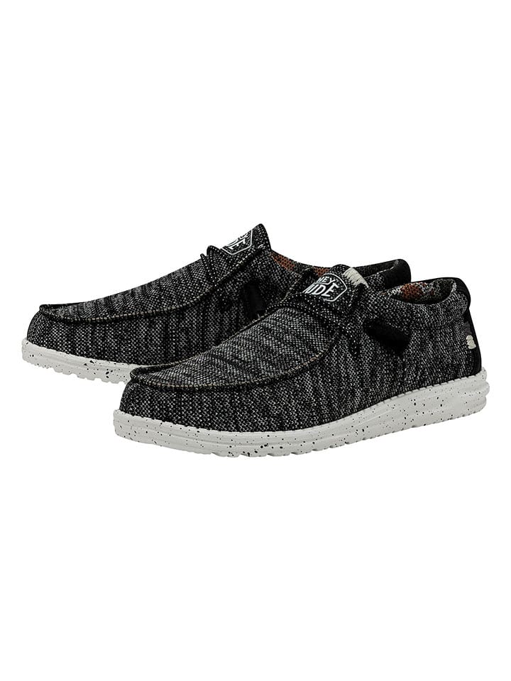 Hey Dude Slippersy "Wally Sox" w kolorze czarno-białym rozmiar: 45