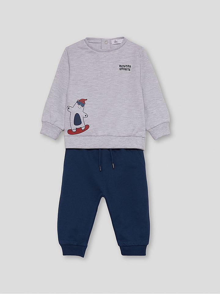 Street MONKEY 2-częściowy zestaw w kolorze szaro-granatowym rozmiar: 68