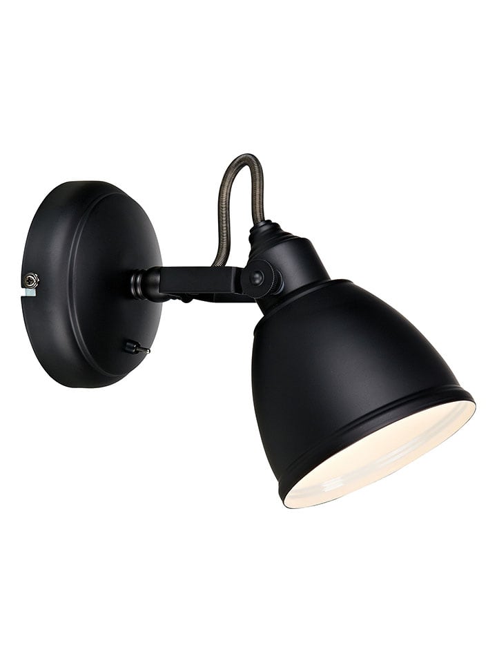 Marksljöd Lampa ścienna "Fjällbacka" w kolorze czarnym - 12 x 17 x 19,5 cm rozmiar: onesize