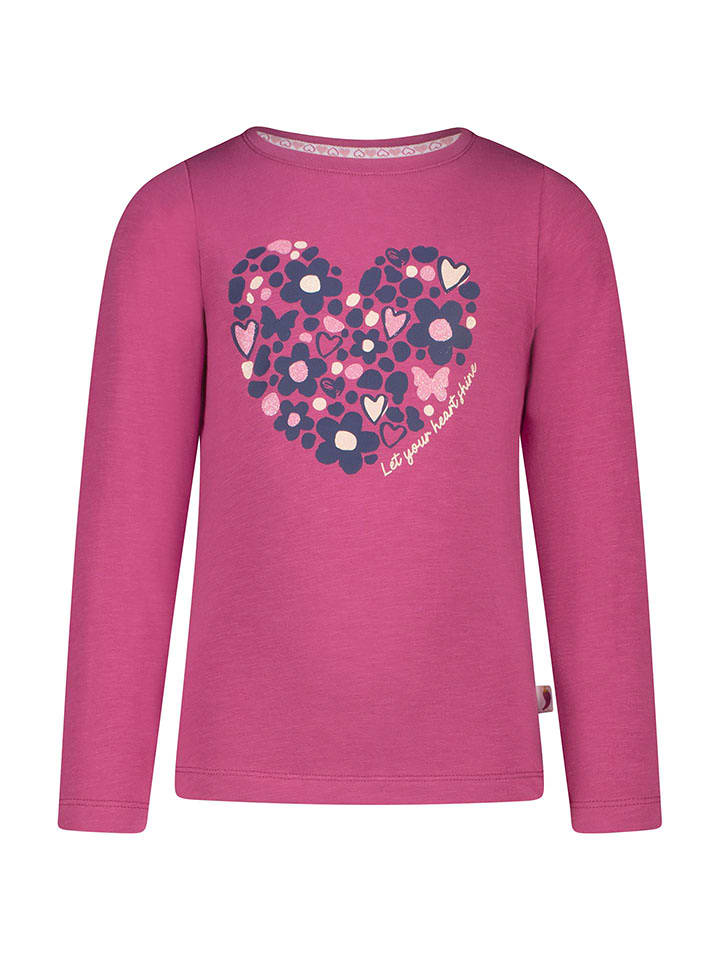 Salt and Pepper Koszulka "Glitter heart" w kolorze różowym rozmiar: 128/134