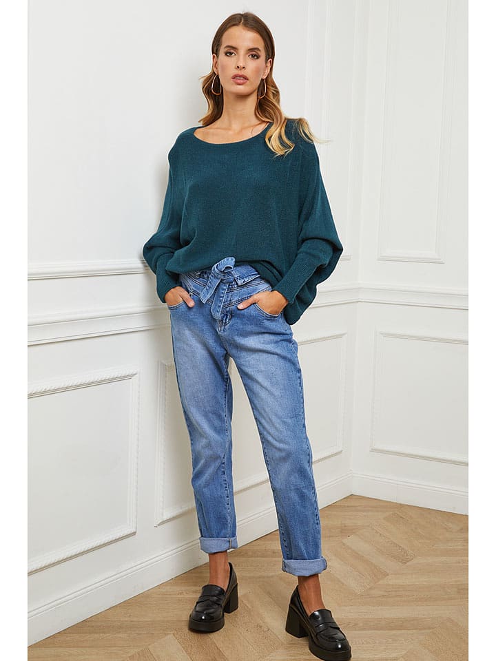 Joséfine Sweter "Egale" w kolorze turkusowym rozmiar: M