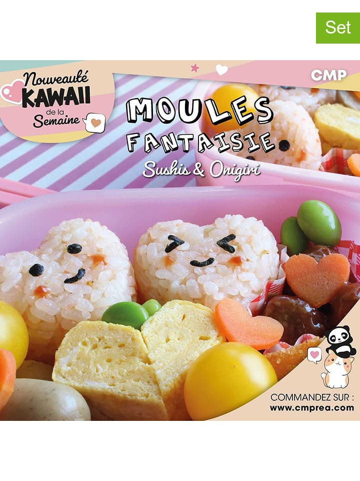 COOK CONCEPT Formy (2 szt.) w kolorze białym do sushi - 14,5 cm rozmiar: onesize