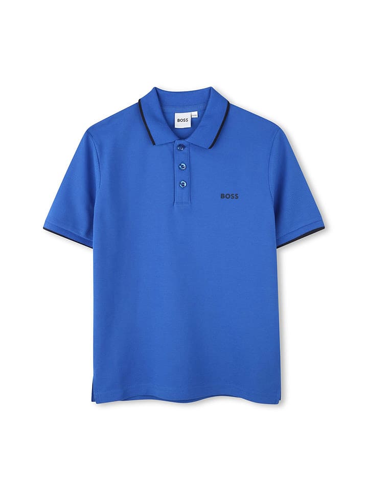 Hugo Boss Kids Koszulka polo w kolorze niebieskim rozmiar: 116