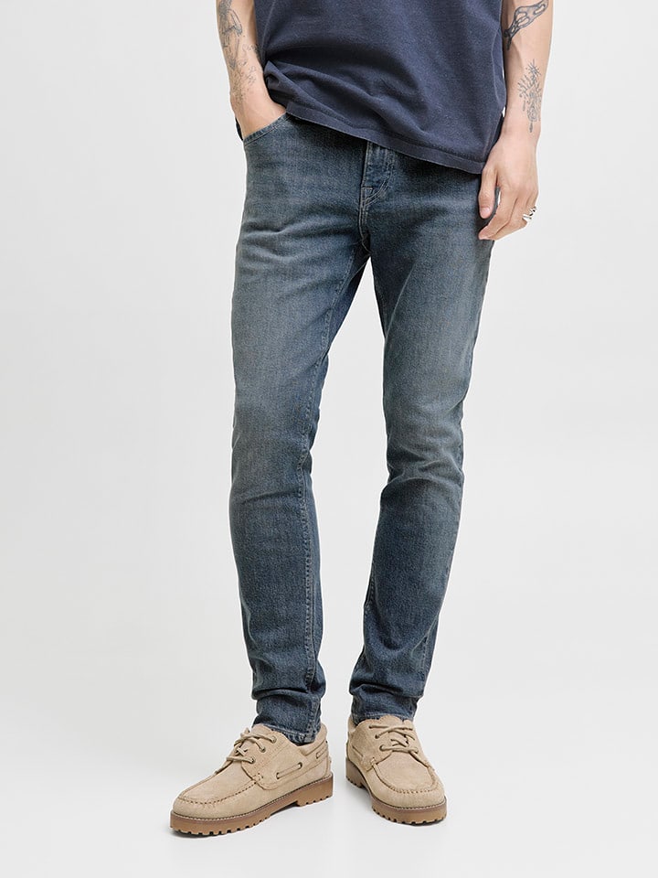 Jack & Jones Dżinsy "Jjiglenn" - Slim fit - w kolorze niebieskim rozmiar: W36/L32