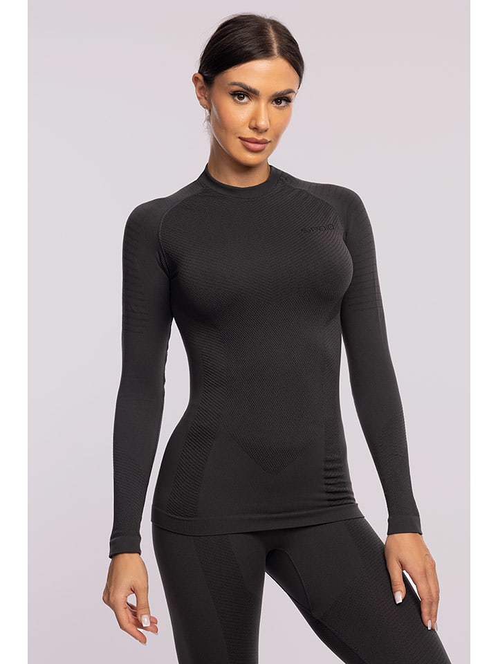 Spaio Koszulka termiczna "Play" w kolorze szarym rozmiar: M