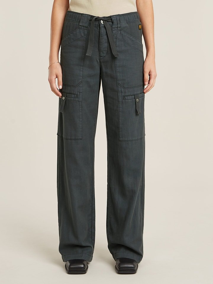 G-Star Bojówki w kolorze antracytowym rozmiar: W27/L30