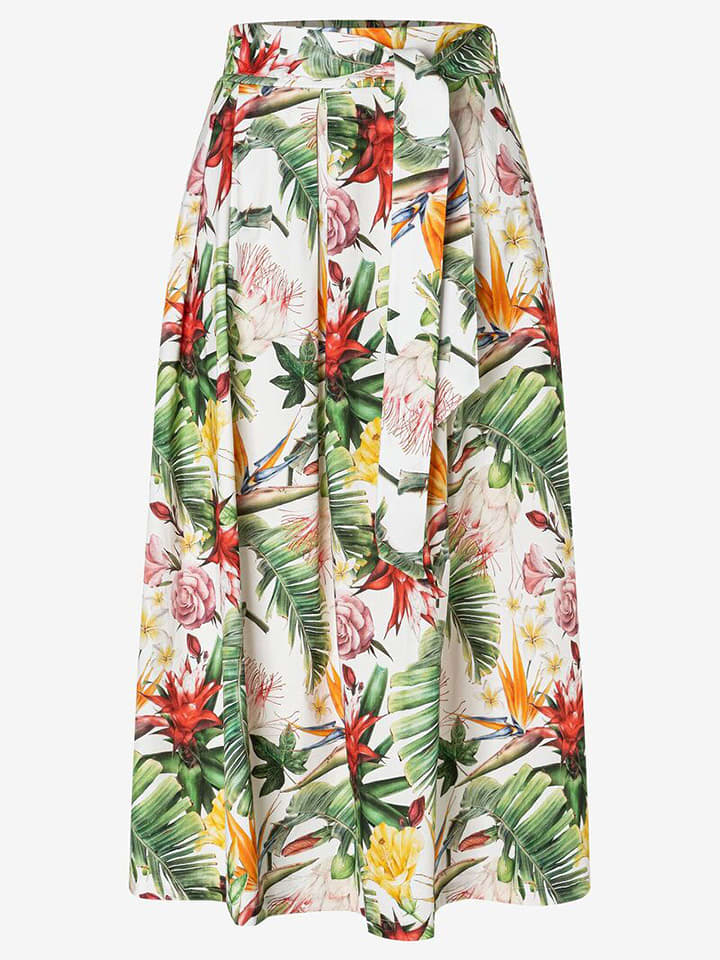 More & More Spódnica w kolorze zielono-czerwono-białym rozmiar: 34