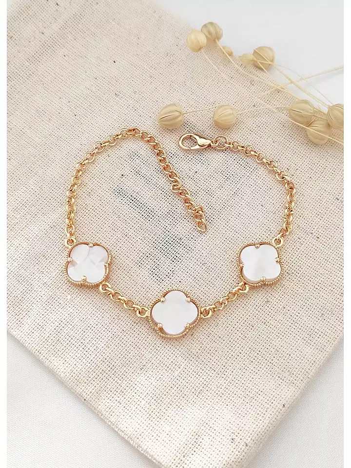 atelier MIU Pozłacana bransoletka z masą perłową rozmiar: onesize