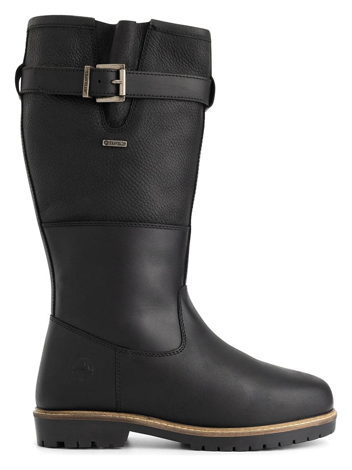 TRAVELIN' Skórzane kozaki "Grimdalen" w kolorze czarnym rozmiar: 38