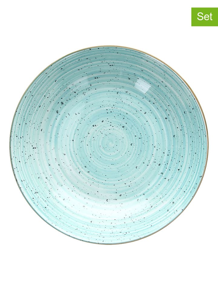 Tognana Talerze głębokie (6 szt.) w kolorze turkusowym - Ø 20,5 cm rozmiar: onesize