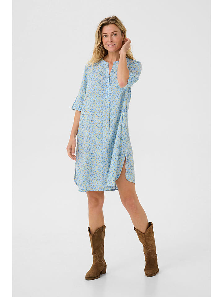 Cream Sukienka "Tiah" w kolorze błękitno-żółtym rozmiar: 44