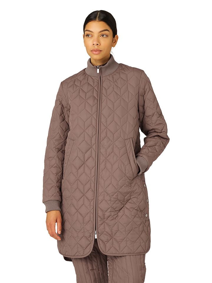 Ilse Jacobsen Płaszcz pikowany w kolorze jasnobrązowym rozmiar: 40