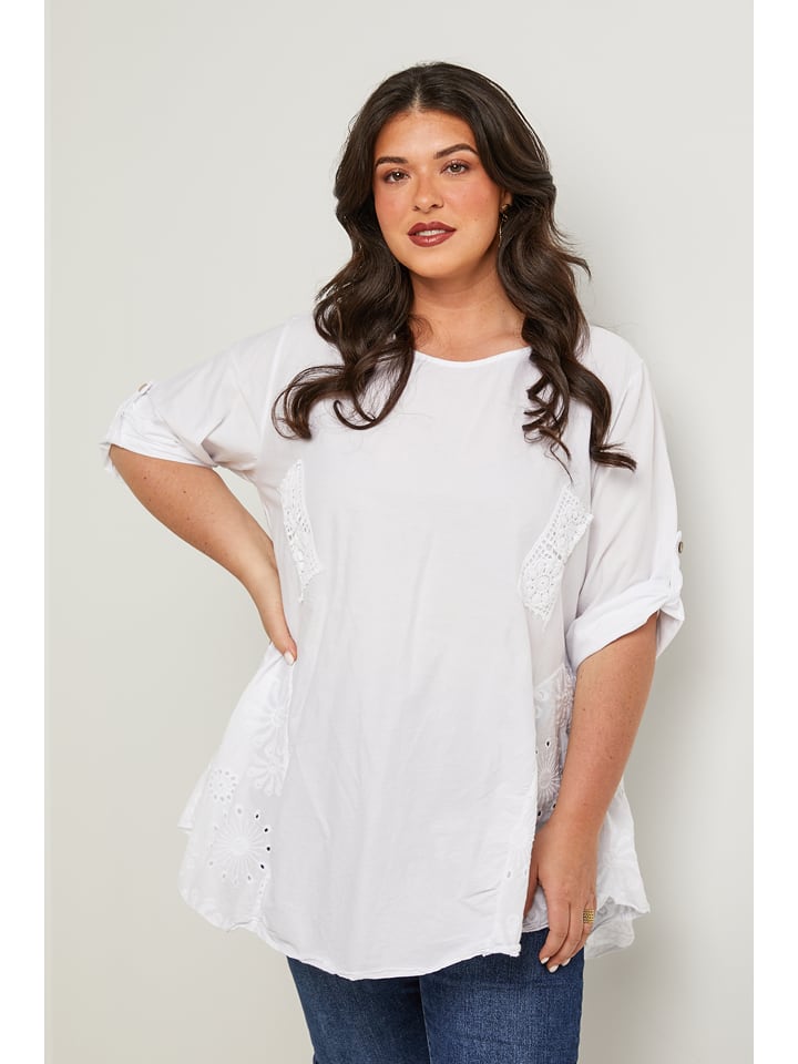 Curvy Lady Bluzka w kolorze białym rozmiar: 48/50